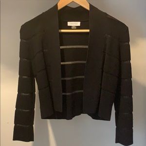 Open-front Cropped Cardigan